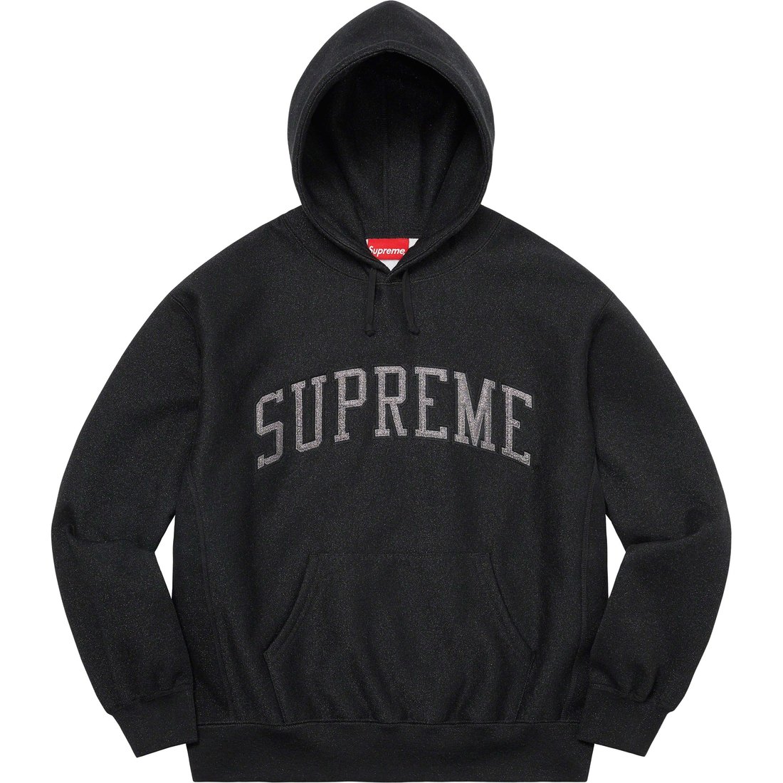 Details on Glitter Arc Hooded Sweatshirt Black from spring summer
                                                    2023 (Price is $168)