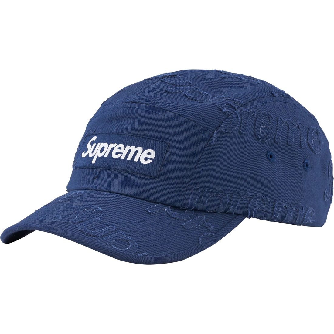 Details on Lasered Twill Camp Cap Navy from spring summer
                                                    2023 (Price is $58)