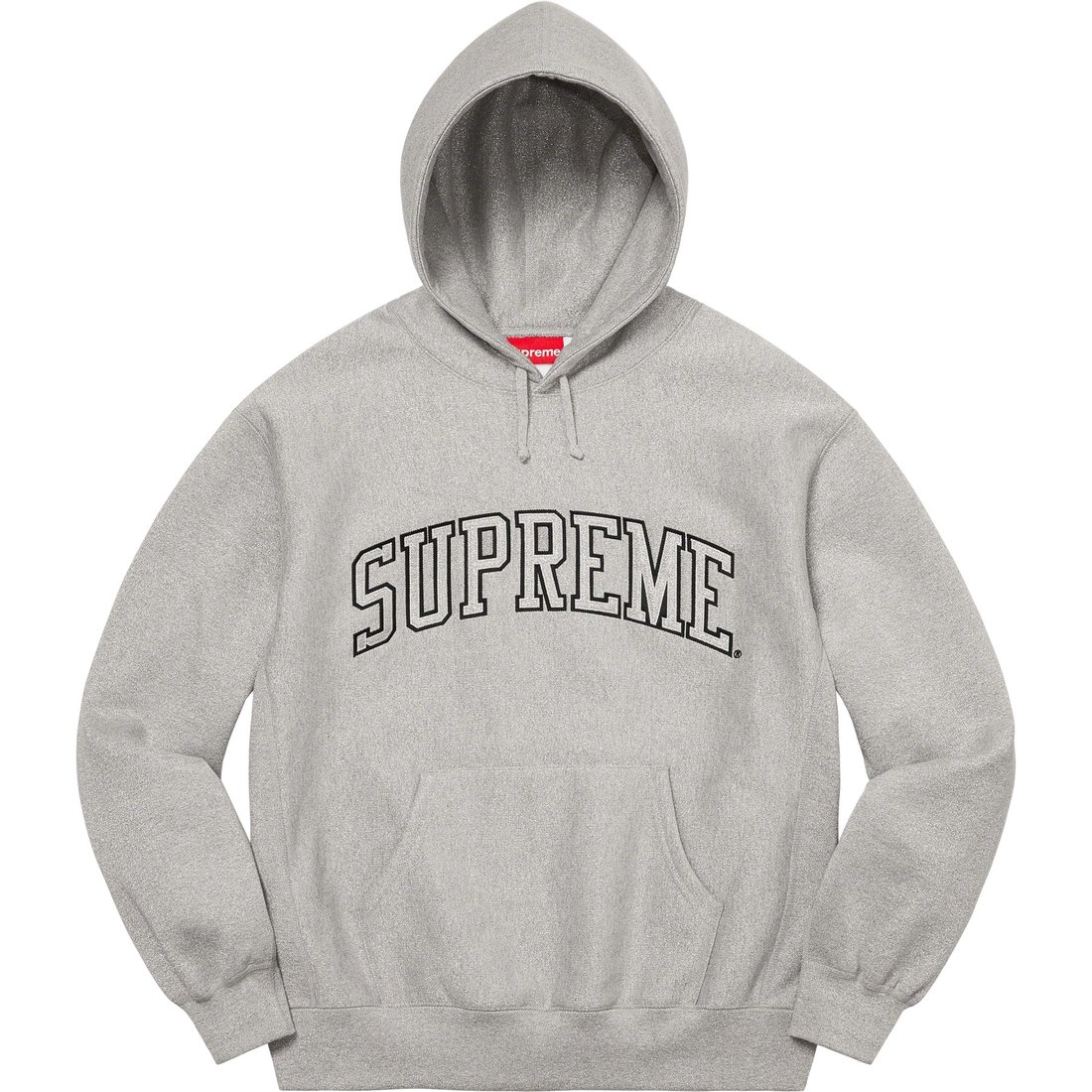 Details on Glitter Arc Hooded Sweatshirt Heather Grey from spring summer
                                                    2023 (Price is $168)
