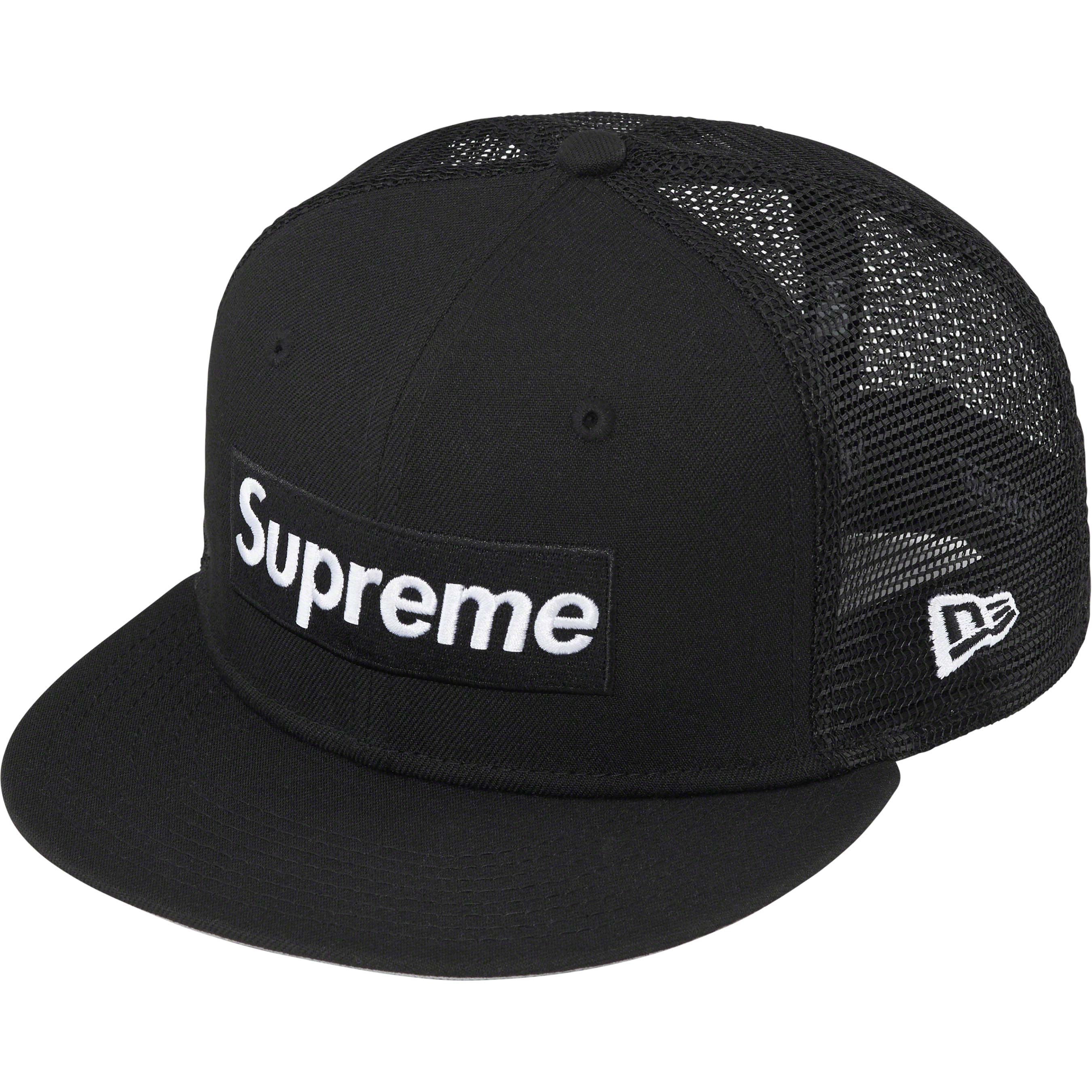 Supreme Box Logo Mesh Black NewEra 7 1/4