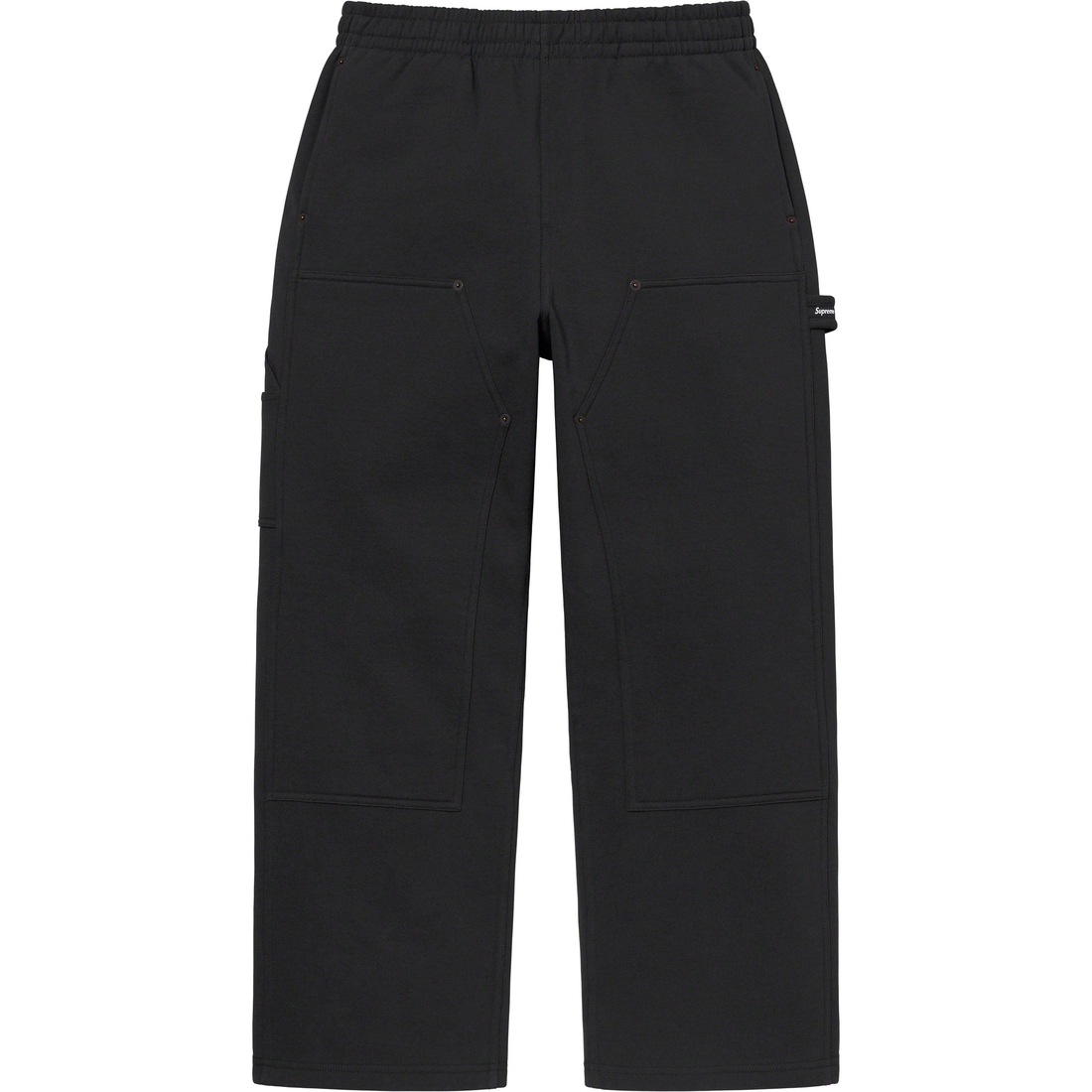 Details on Double Knee Painter Sweatpant Black from spring summer 2023 (Price is $158)