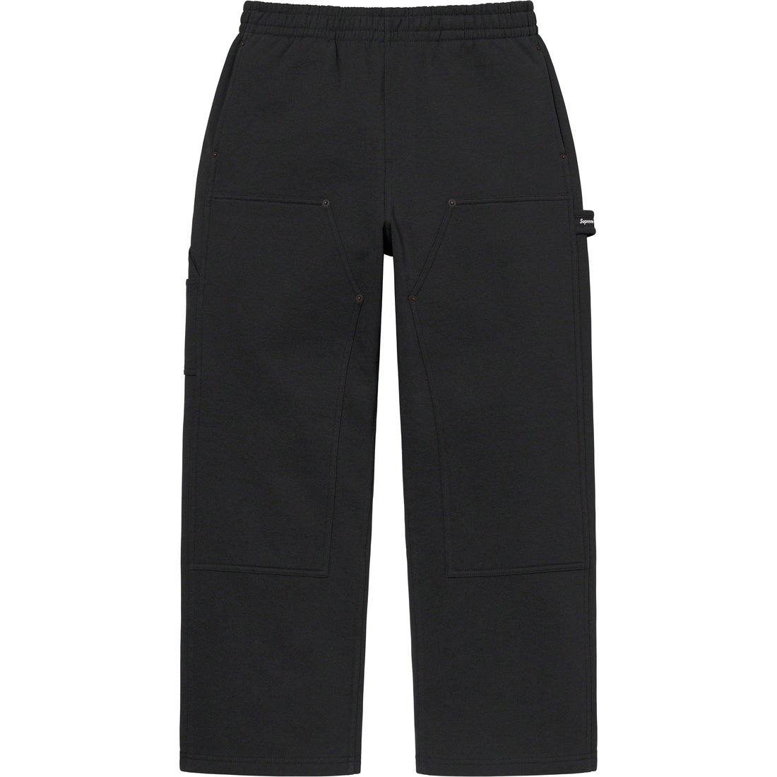 Details on Double Knee Painter Sweatpant Black from spring summer
                                                    2023 (Price is $158)