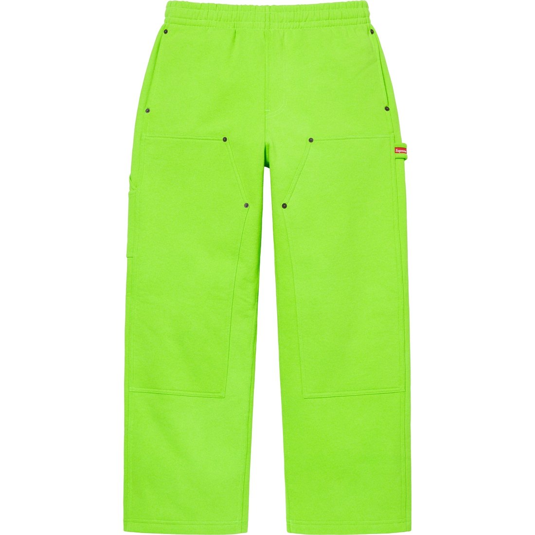 Details on Double Knee Painter Sweatpant Bright Green from spring summer 2023 (Price is $158)