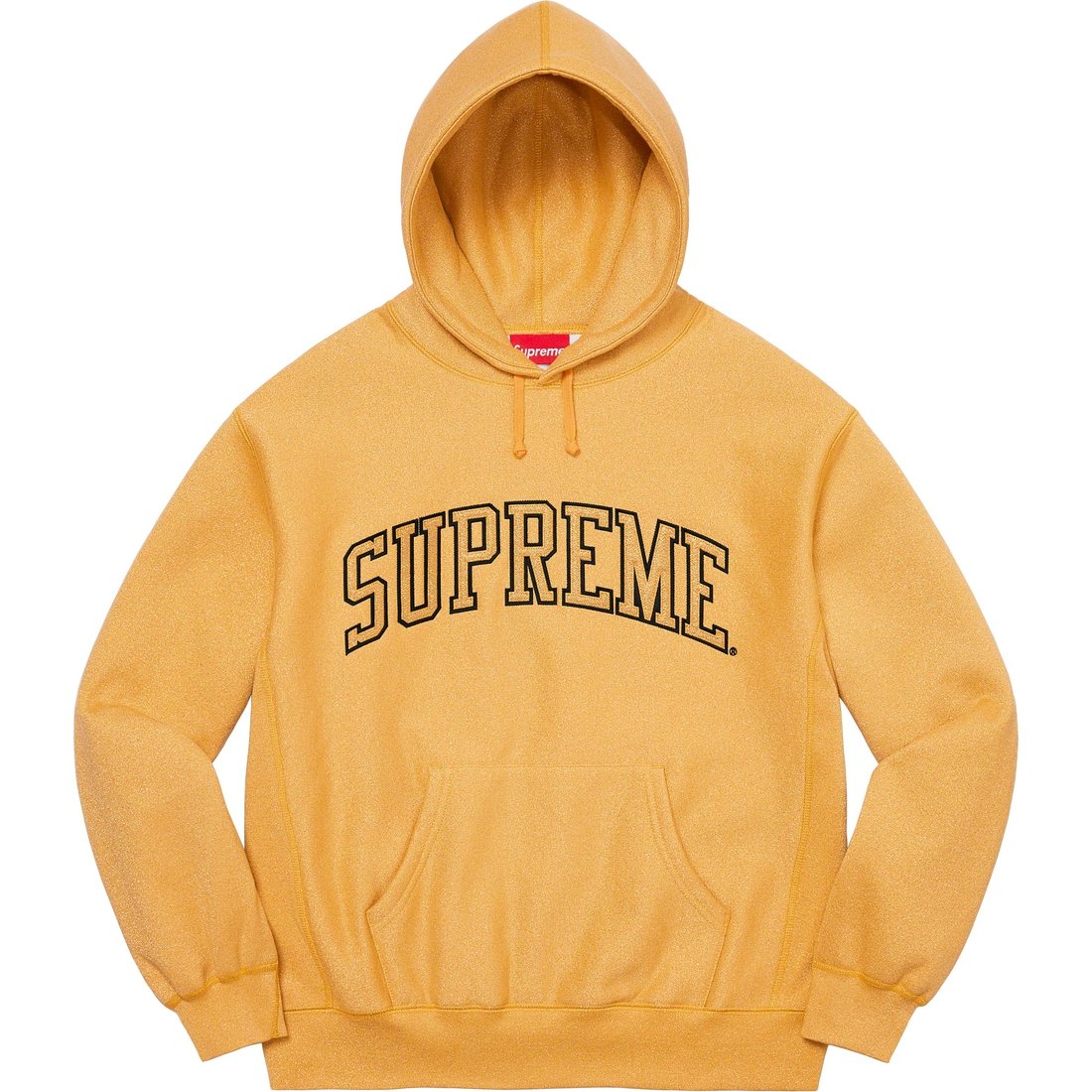 Details on Glitter Arc Hooded Sweatshirt Gold from spring summer
                                                    2023 (Price is $168)