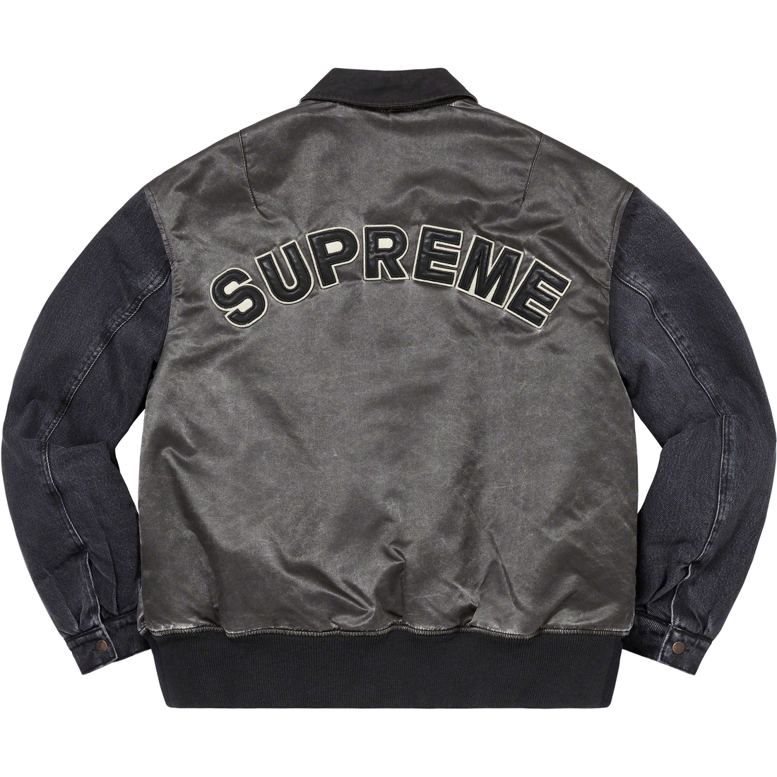 Details on Denim Sleeve MA-1 Black from spring summer 2023 (Price is $398)