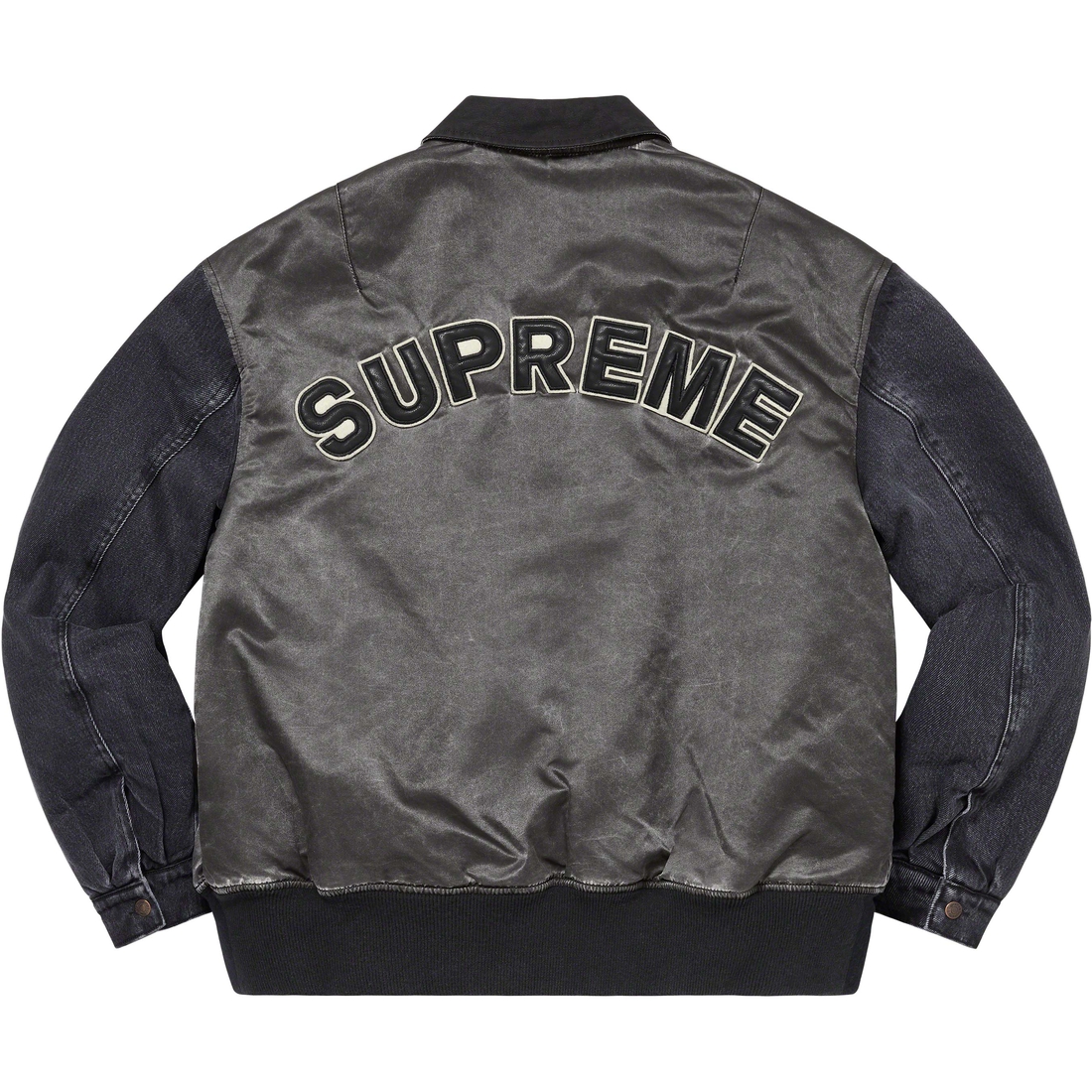 Details on Denim Sleeve MA-1 Black from spring summer
                                                    2023 (Price is $398)