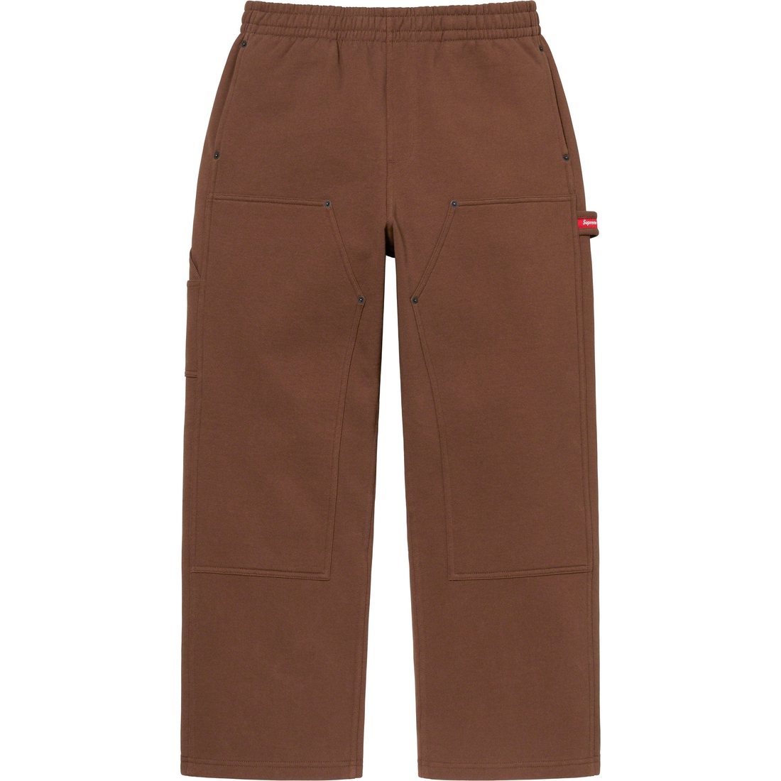 Details on Double Knee Painter Sweatpant Brown from spring summer 2023 (Price is $158)