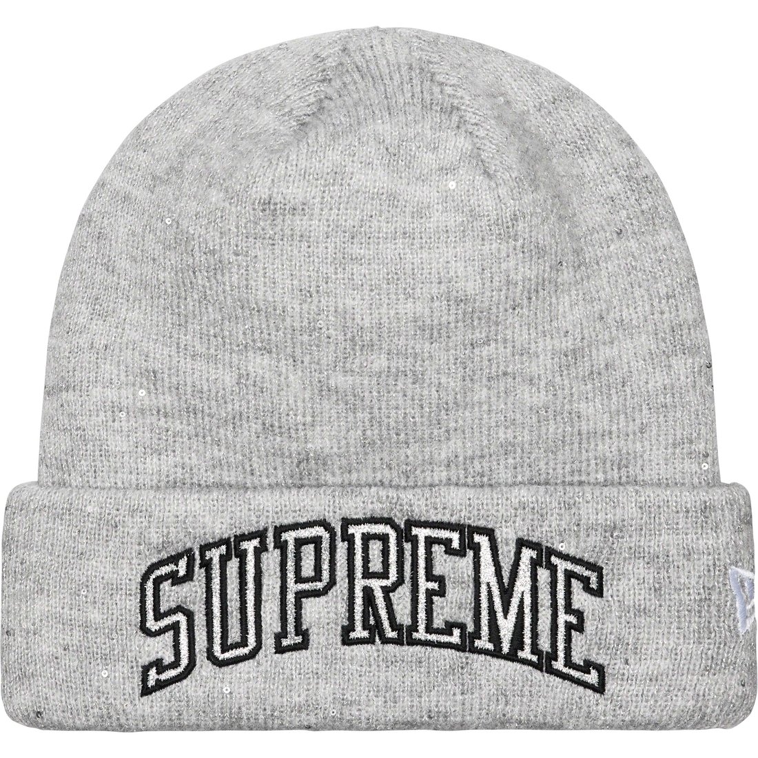 Details on New Era Metallic Arc Beanie Grey from spring summer
                                                    2023 (Price is $48)