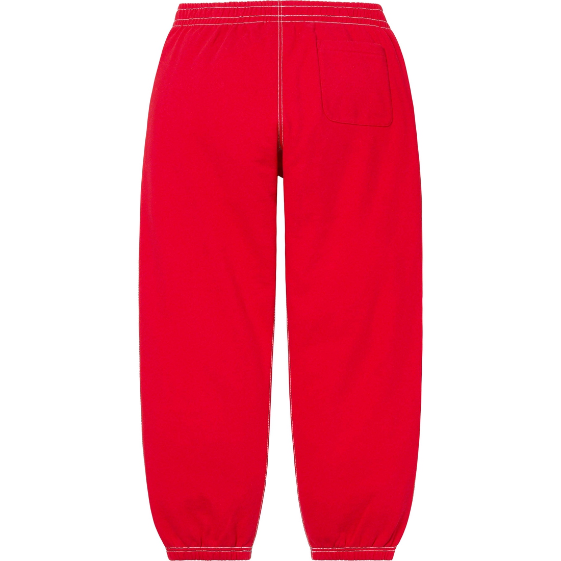 Details on Supreme Timberland Sweatpant Red from spring summer
                                                    2023 (Price is $148)