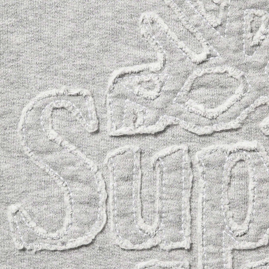 Details on Supreme Timberland Hooded Sweatshirt Heather Grey from spring summer 2023 (Price is $158)