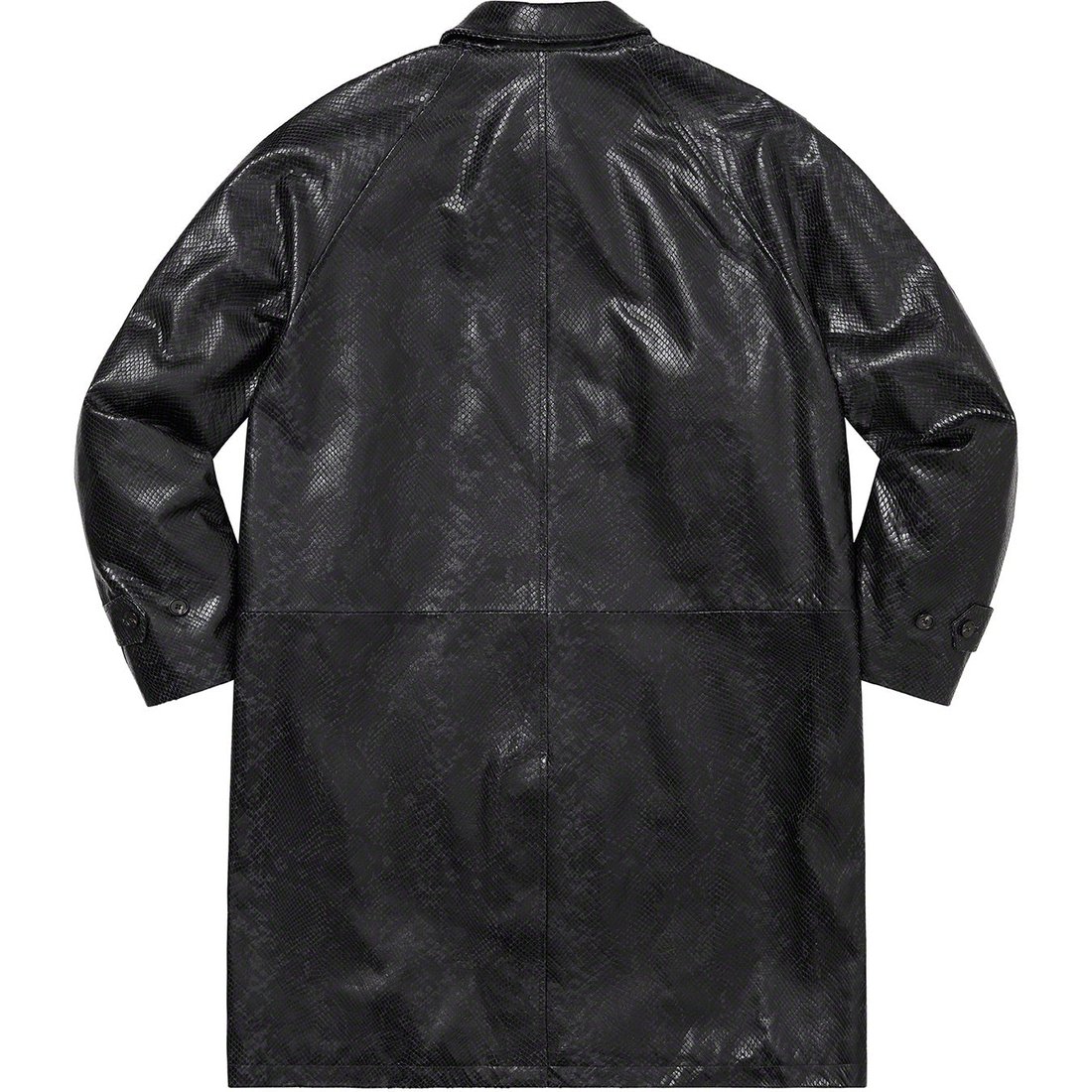 Details on Leather Snake Trench Coat Black from spring summer
                                                    2023 (Price is $1198)