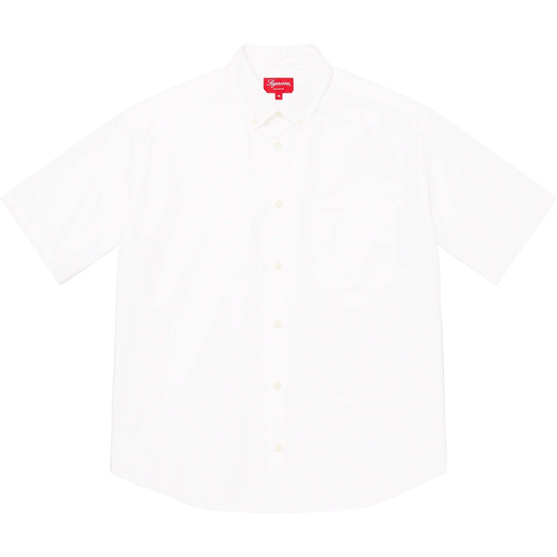 Details on Loose Fit S S Oxford Shirt White from spring summer 2023 (Price is $128)