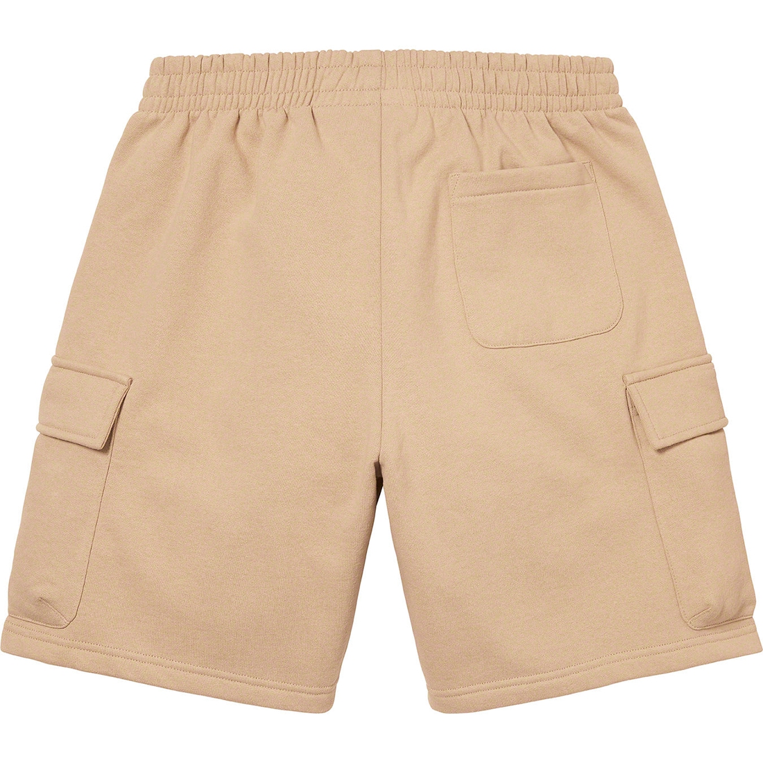 Details on Small Box Baggy Cargo Sweatshort Tan from spring summer 2023 (Price is $128)