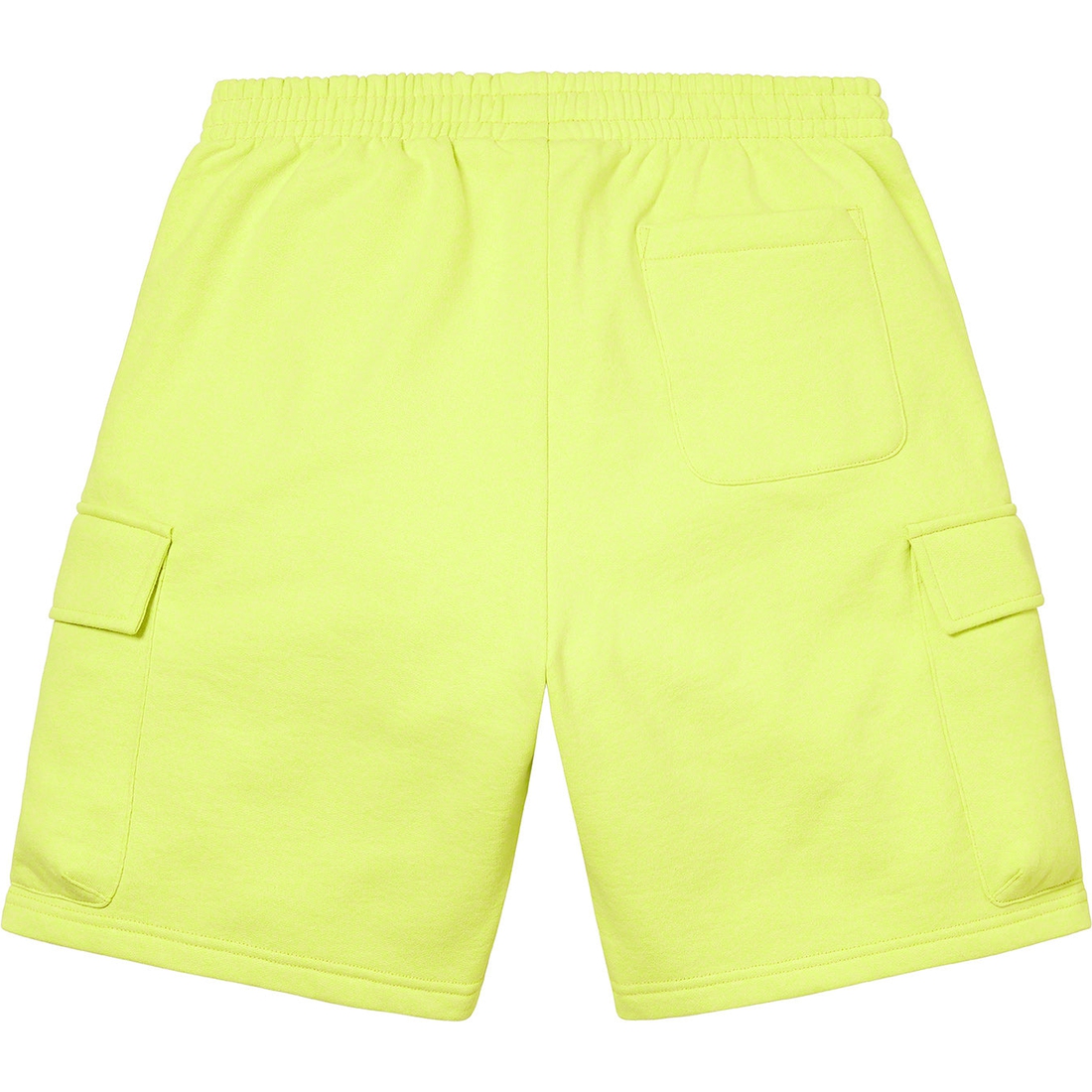 Details on Small Box Baggy Cargo Sweatshort Lime from spring summer 2023 (Price is $128)