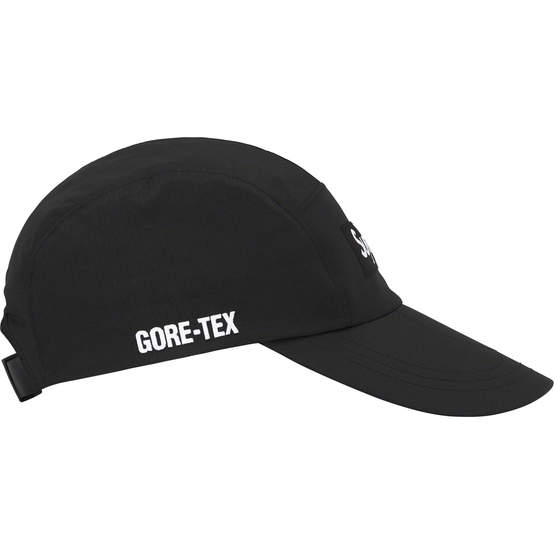 Details on GORE-TEX PACLITE Long Bill Camp Cap Black from spring summer
                                                    2023 (Price is $58)