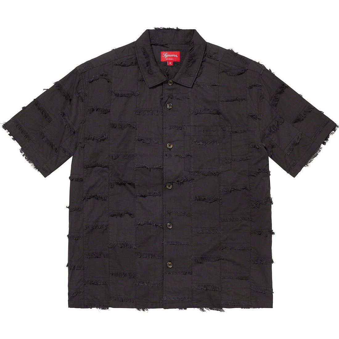 Details on Patchwork S S Shirt Black from spring summer
                                                    2023 (Price is $168)