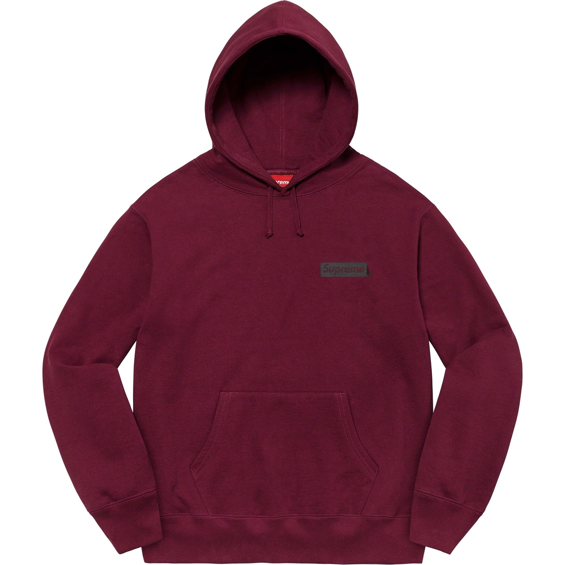 Details on Fiend Hooded Sweatshirt Burgundy from spring summer
                                                    2023 (Price is $168)