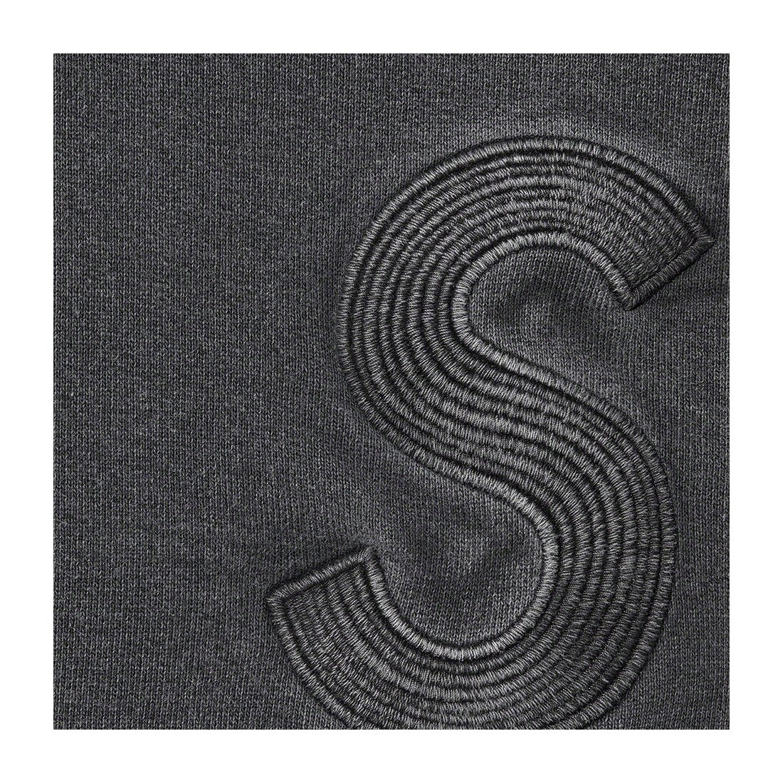 Details on Overdyed S Logo Hooded Sweatshirt Black from spring summer
                                                    2023 (Price is $158)