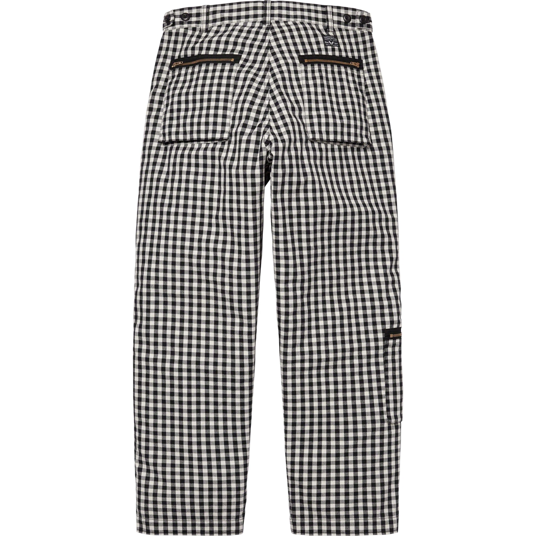 Details on Gingham Flight Pant Black from spring summer 2023 (Price is $168)