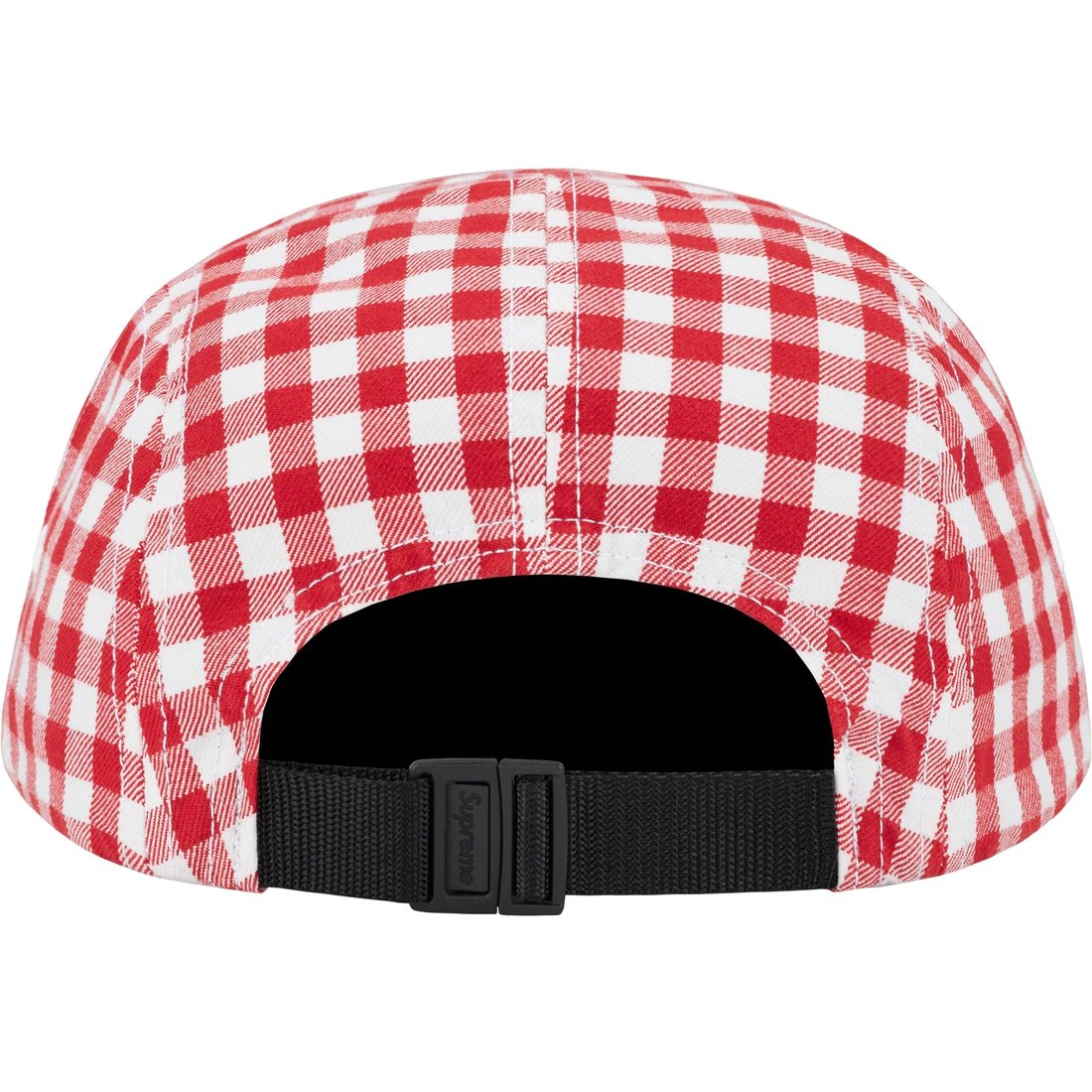 Details on Gingham Camp Cap Red from spring summer
                                                    2023 (Price is $54)