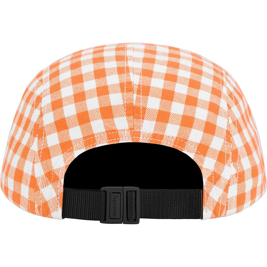 Details on Gingham Camp Cap Orange from spring summer
                                                    2023 (Price is $54)