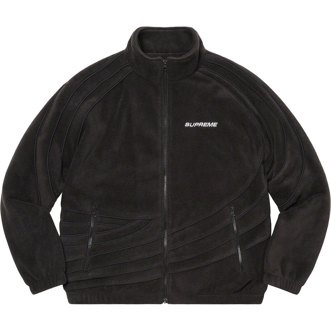 Details on Racing Fleece Jacket Black from spring summer
                                                    2023 (Price is $218)