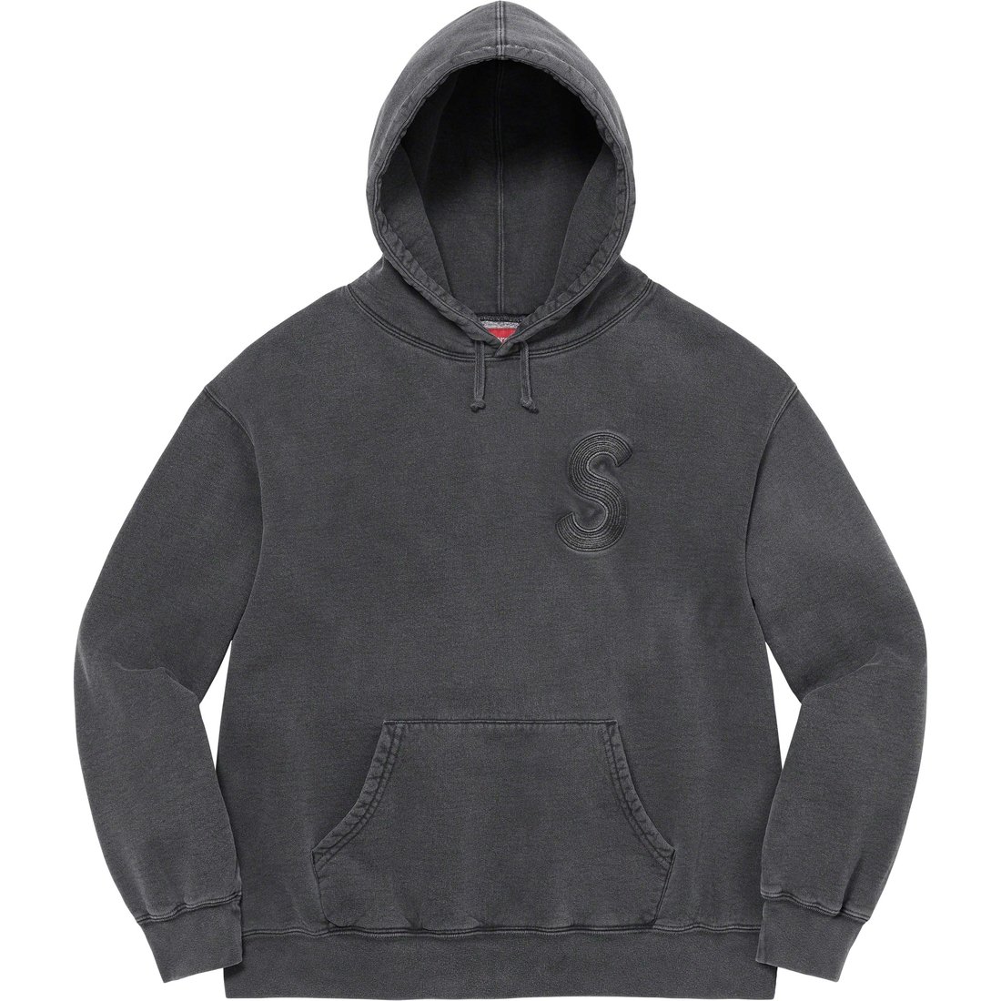 Details on Overdyed S Logo Hooded Sweatshirt Black from spring summer
                                                    2023 (Price is $158)