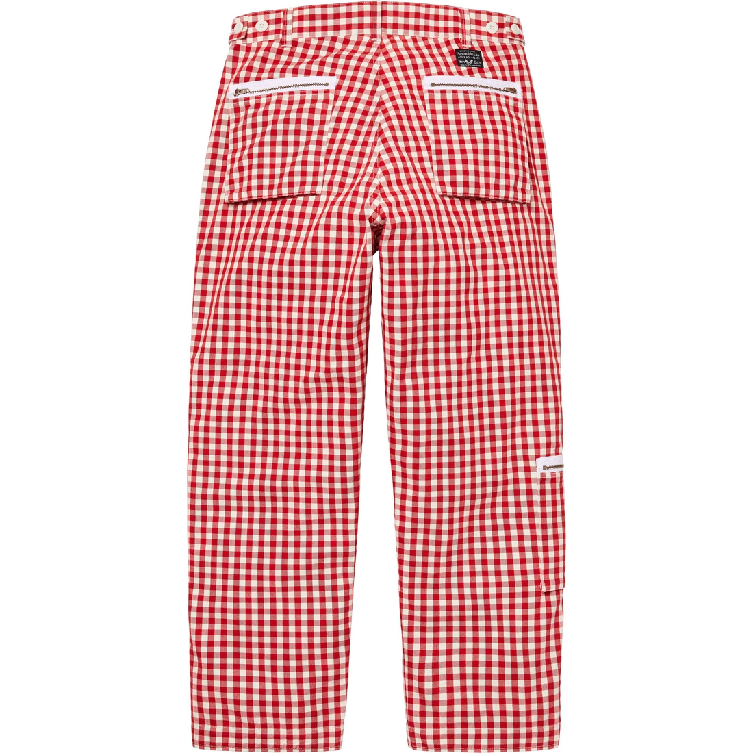 Details on Gingham Flight Pant Red from spring summer 2023 (Price is $168)