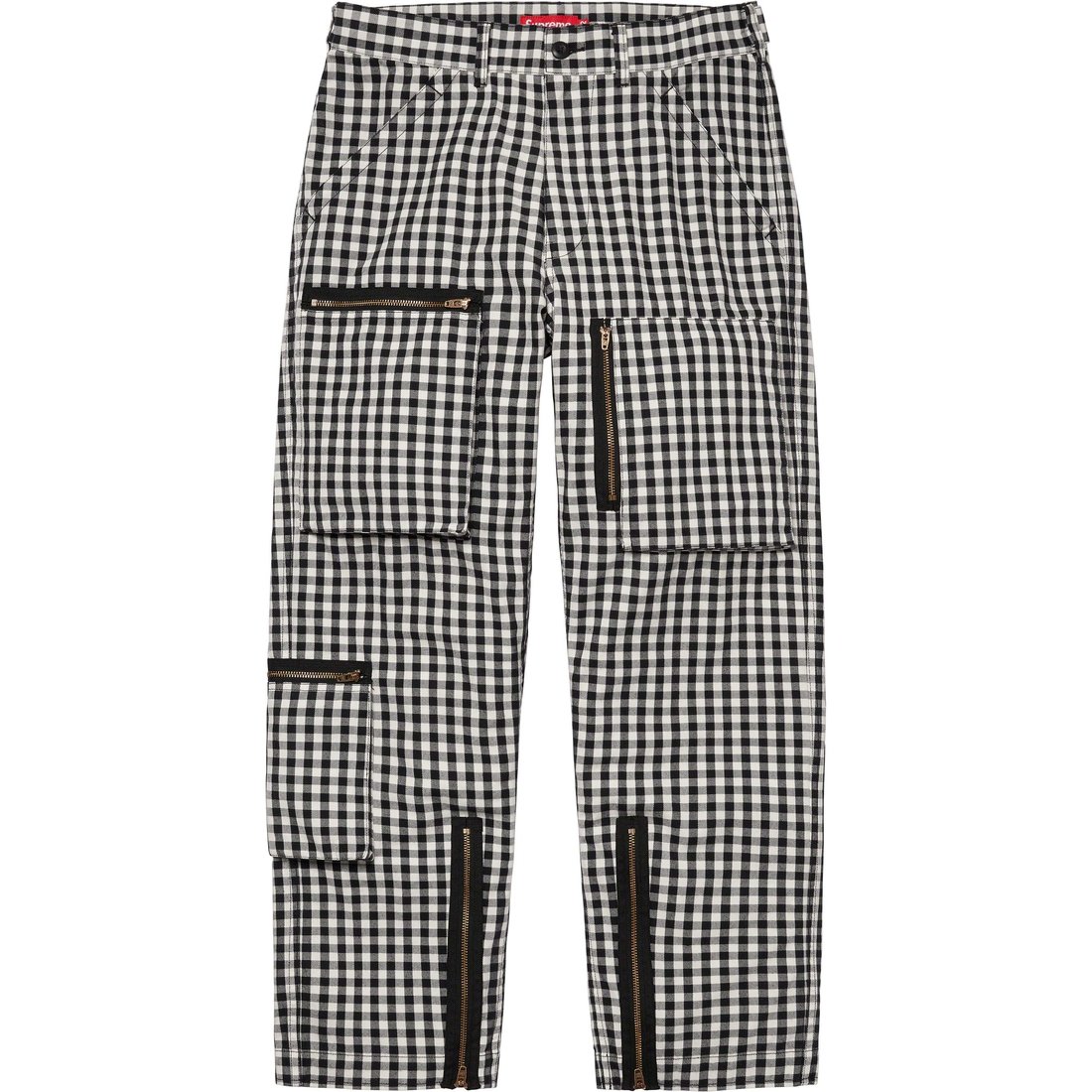 Details on Gingham Flight Pant Black from spring summer
                                                    2023 (Price is $168)