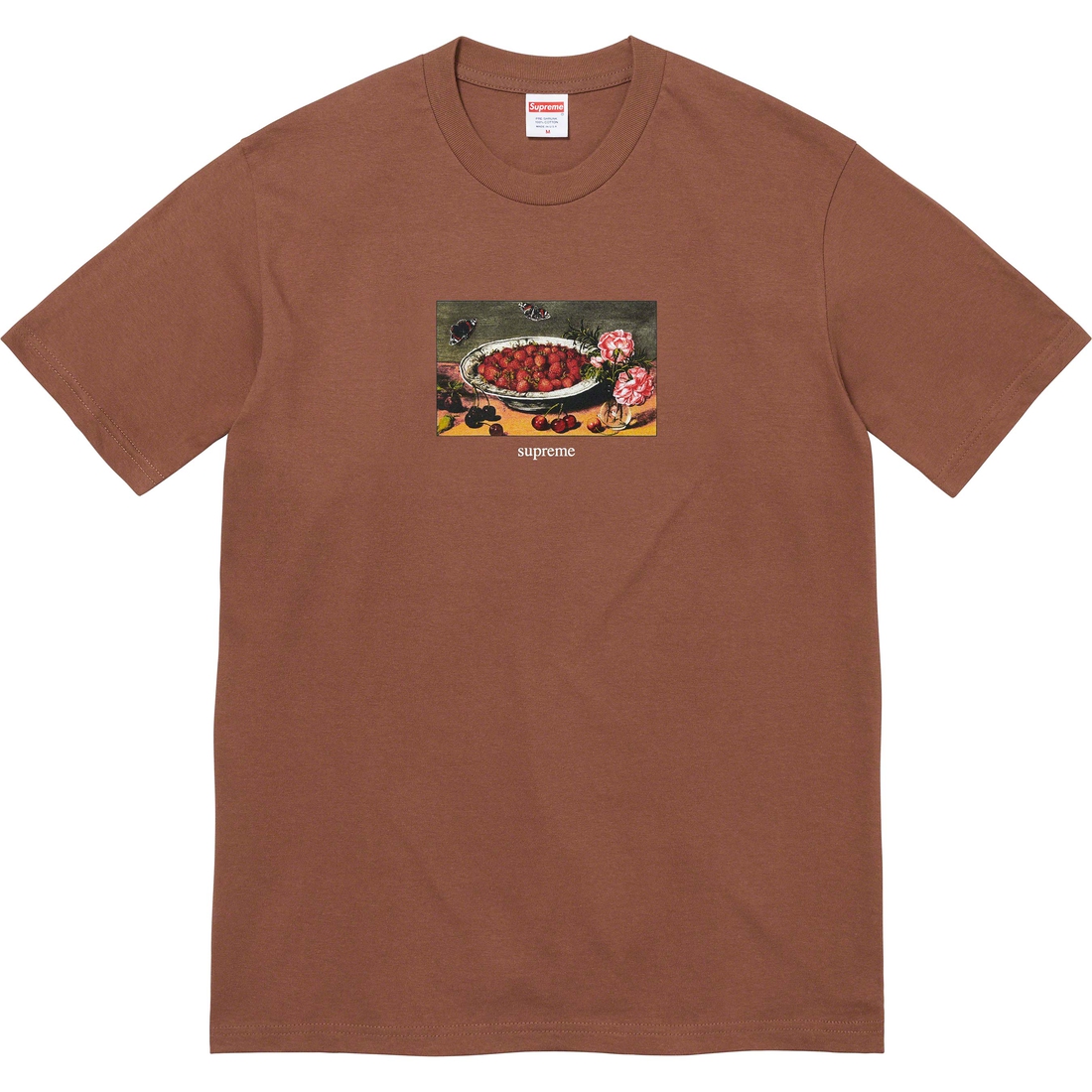 Details on Strawberries Tee Brown from spring summer
                                                    2023 (Price is $40)
