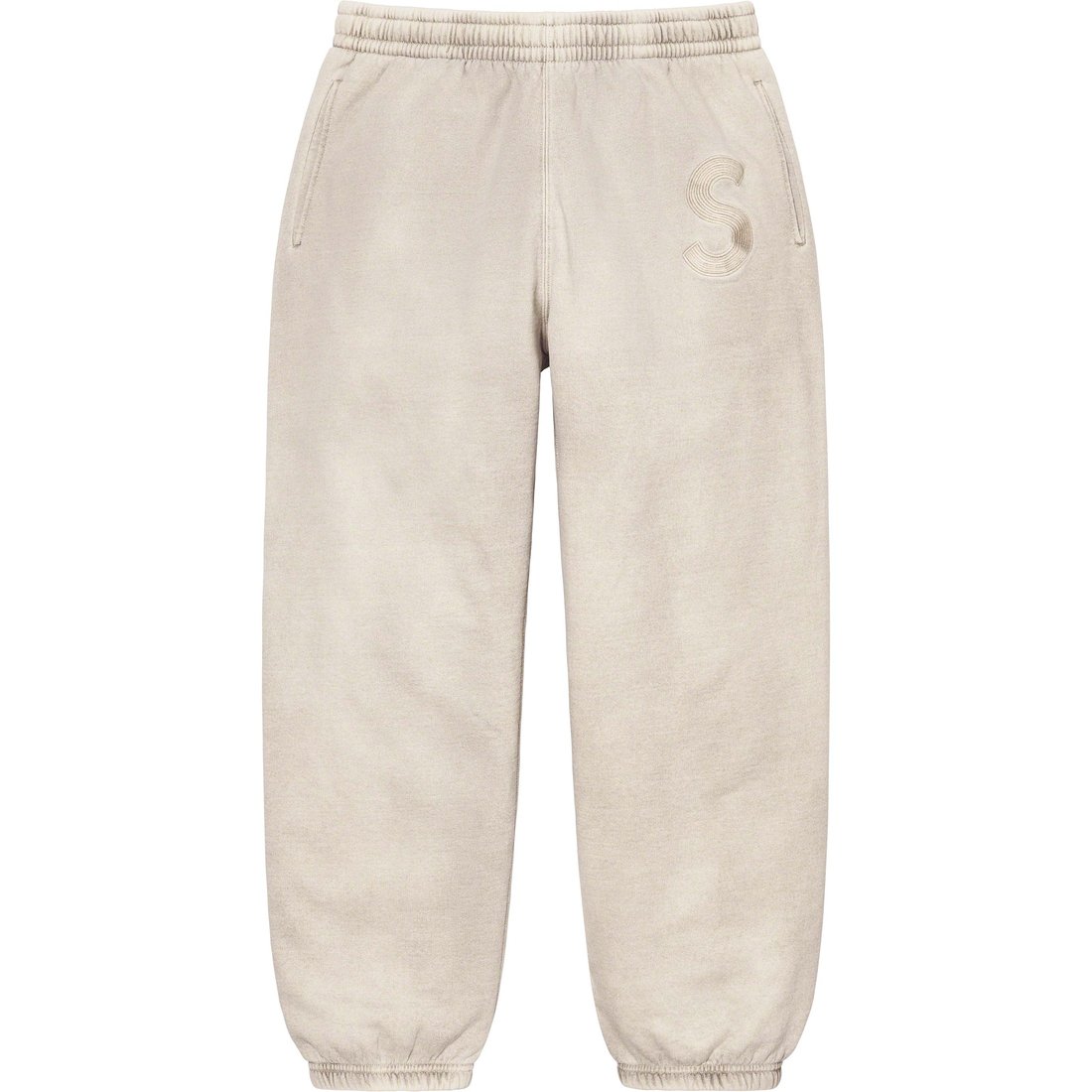 Details on Overdyed S Logo Sweatpant Natural from spring summer 2023 (Price is $158)