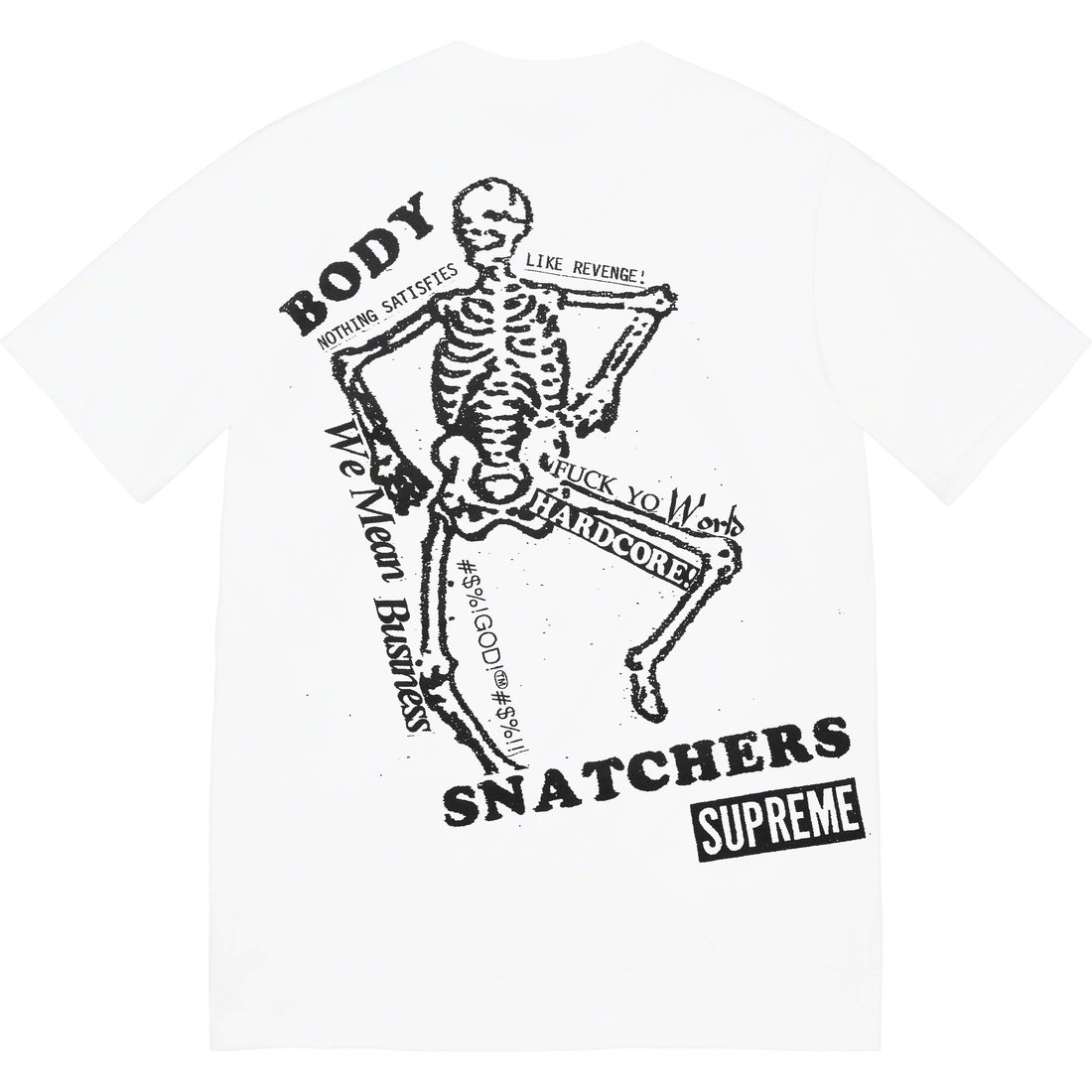 Supreme Body Snatchers Tee (SS23) - White - $40