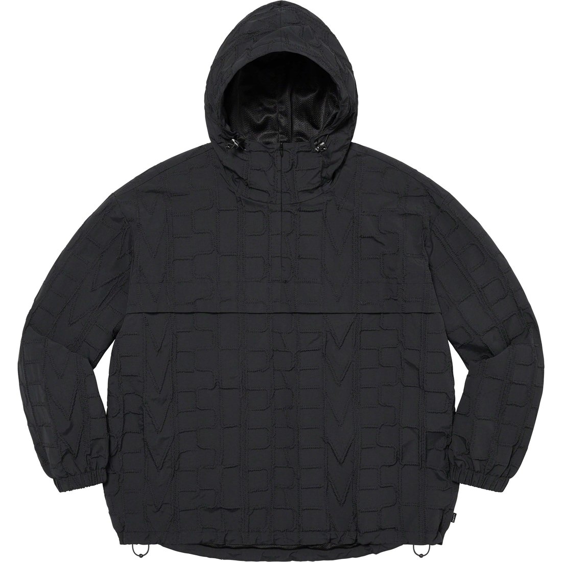Details on Repeat Stitch Anorak Black from spring summer 2023 (Price is $188)