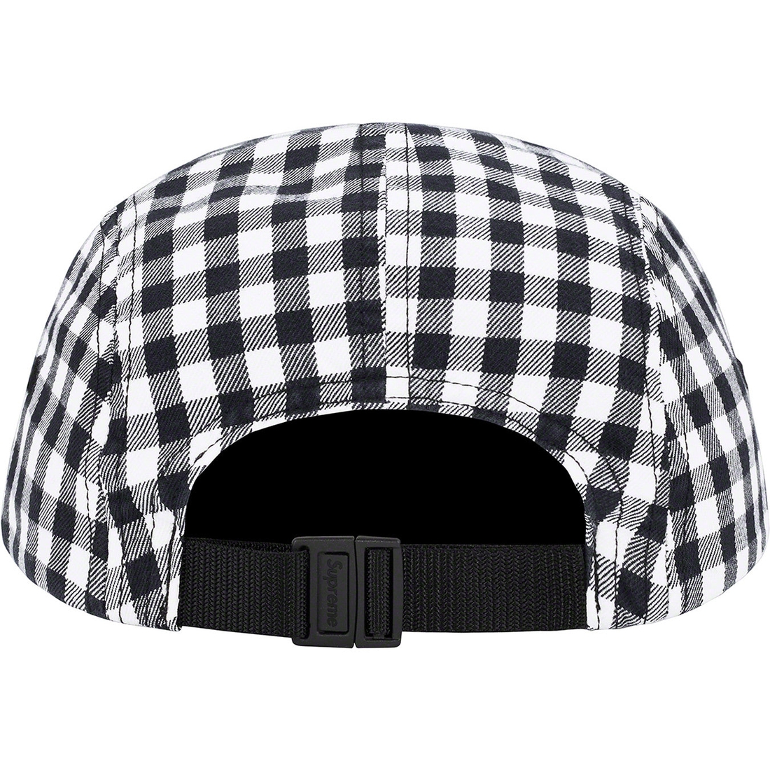 Details on Gingham Camp Cap Black from spring summer
                                                    2023 (Price is $54)