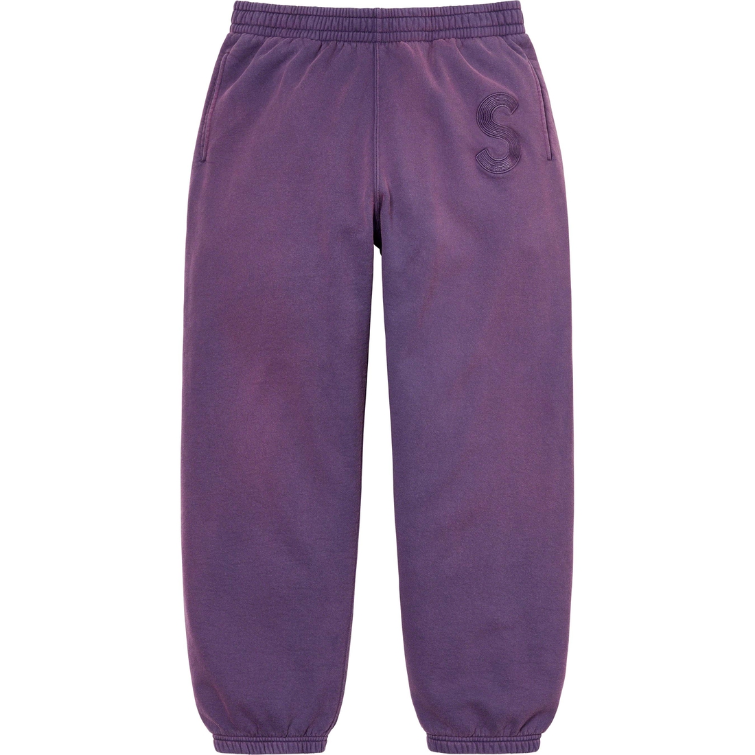 Details on Overdyed S Logo Sweatpant Purple from spring summer
                                                    2023 (Price is $158)