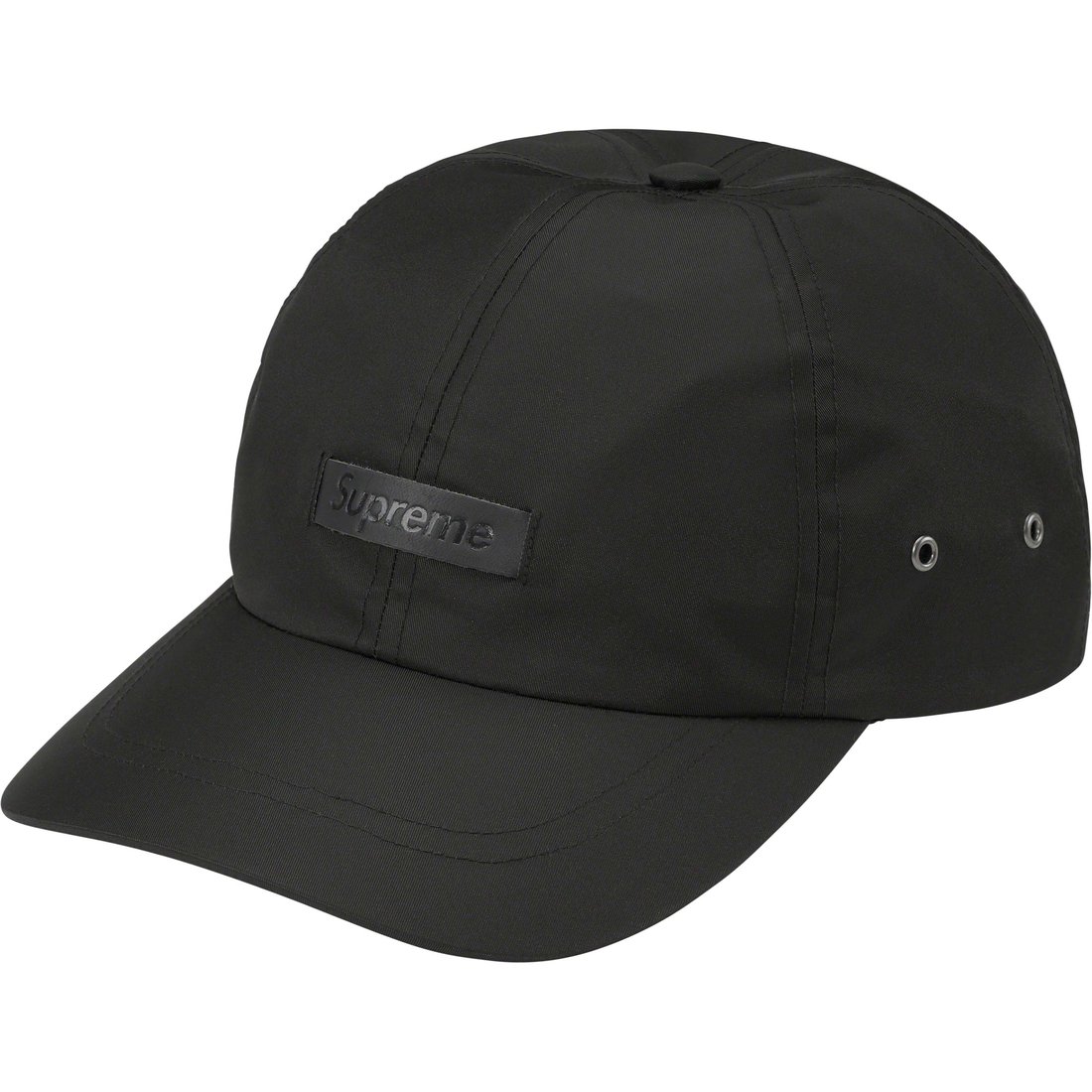 Details on Leather Patch 6-Panel Black from spring summer
                                                    2023 (Price is $54)