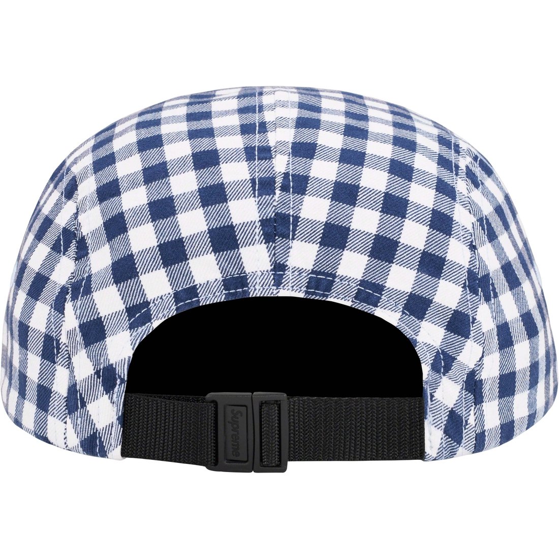 Details on Gingham Camp Cap Navy from spring summer
                                                    2023 (Price is $54)