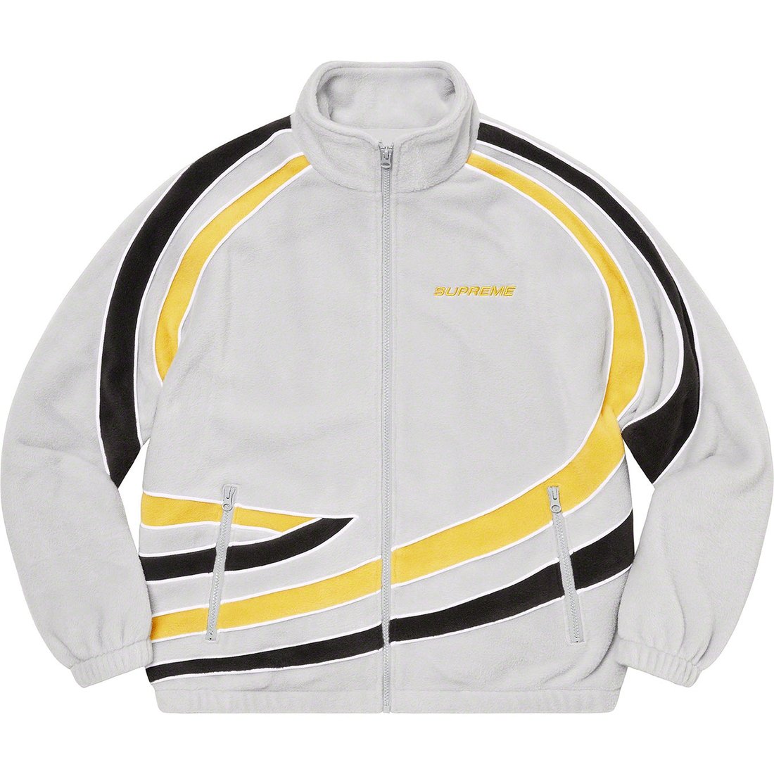 Details on Racing Fleece Jacket Heather Grey from spring summer
                                                    2023 (Price is $218)