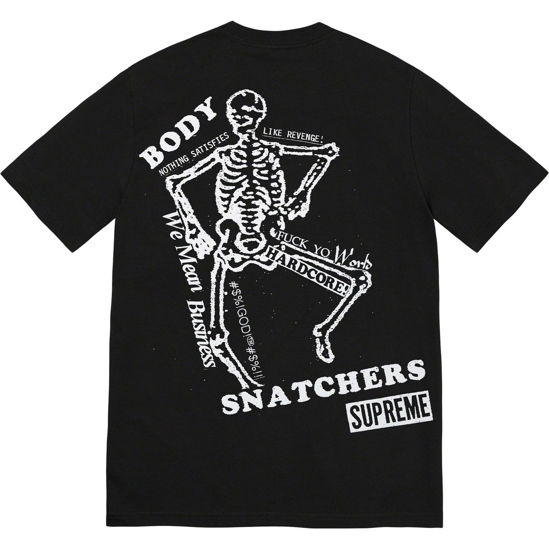 Supreme Body Snatchers Tee (SS23) - Black - $40