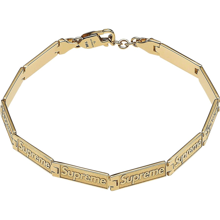 Supreme Supreme Jacob & Co Logo Link Bracelet (14k Gold) released during spring summer 23 season