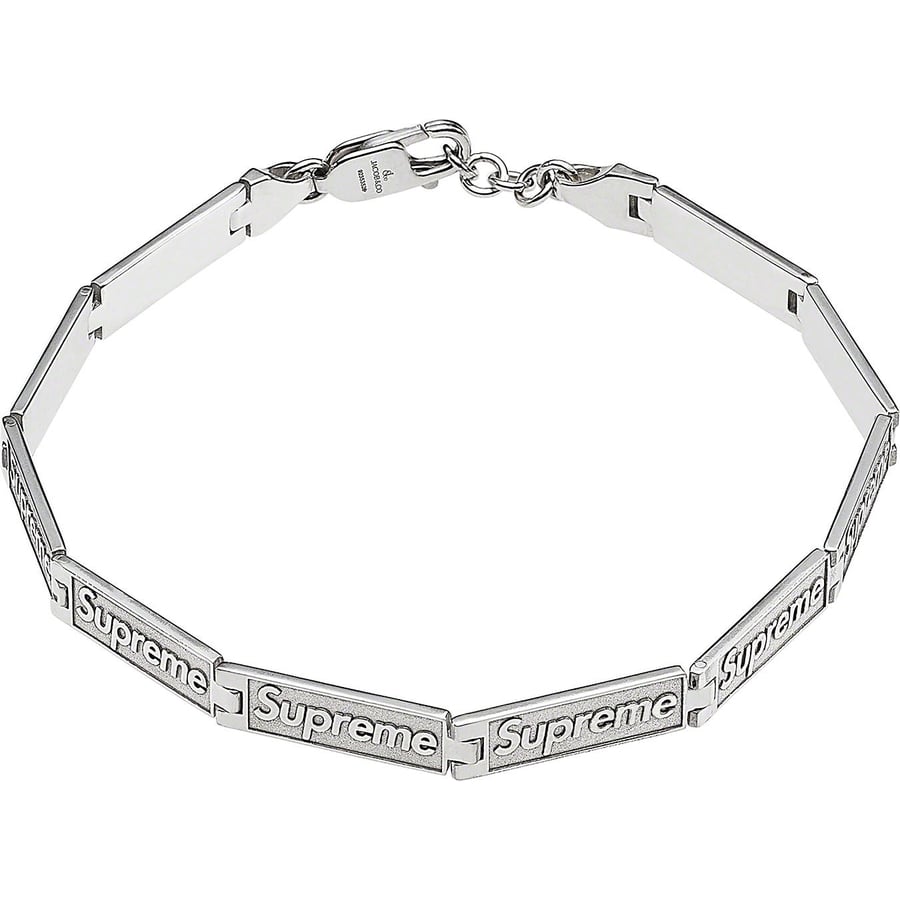 Supreme Supreme Jacob & Co Logo Link Bracelet (Sterling Silver) released during spring summer 23 season