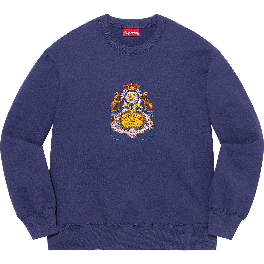 Details on Crest Crewneck Washed Navy from spring summer
                                                    2023 (Price is $158)