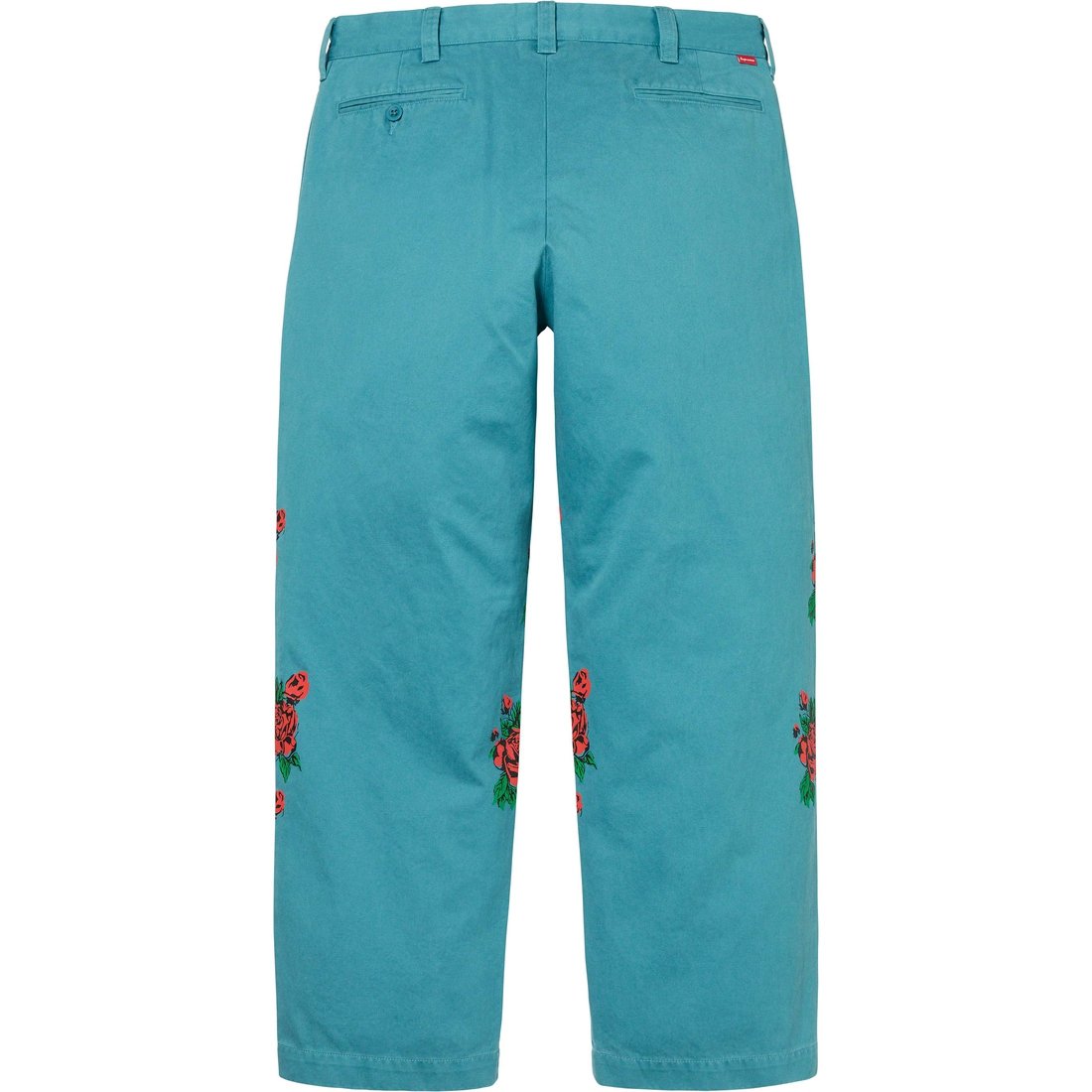Details on Destruction of Purity Chino Pant Teal from spring summer 2023 (Price is $198)
