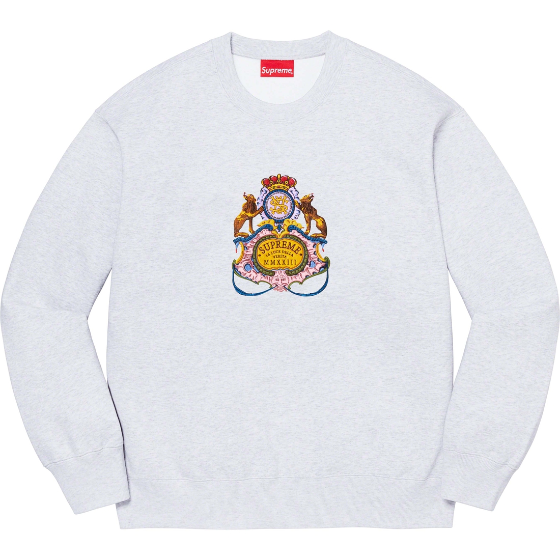 Details on Crest Crewneck Ash Grey from spring summer
                                                    2023 (Price is $158)
