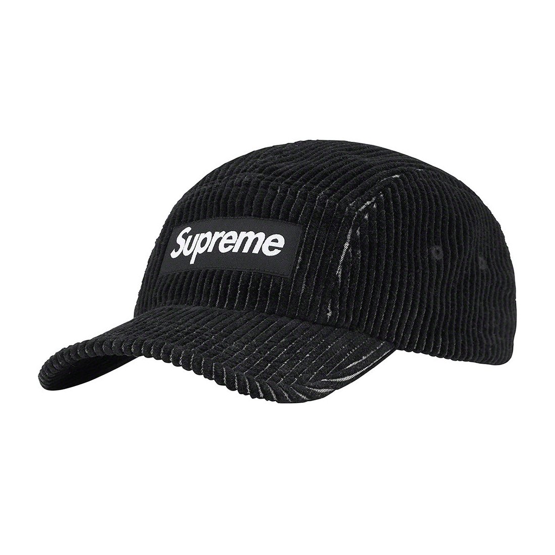Details on 2-Tone Corduroy Camp Cap Black from spring summer
                                                    2023 (Price is $48)