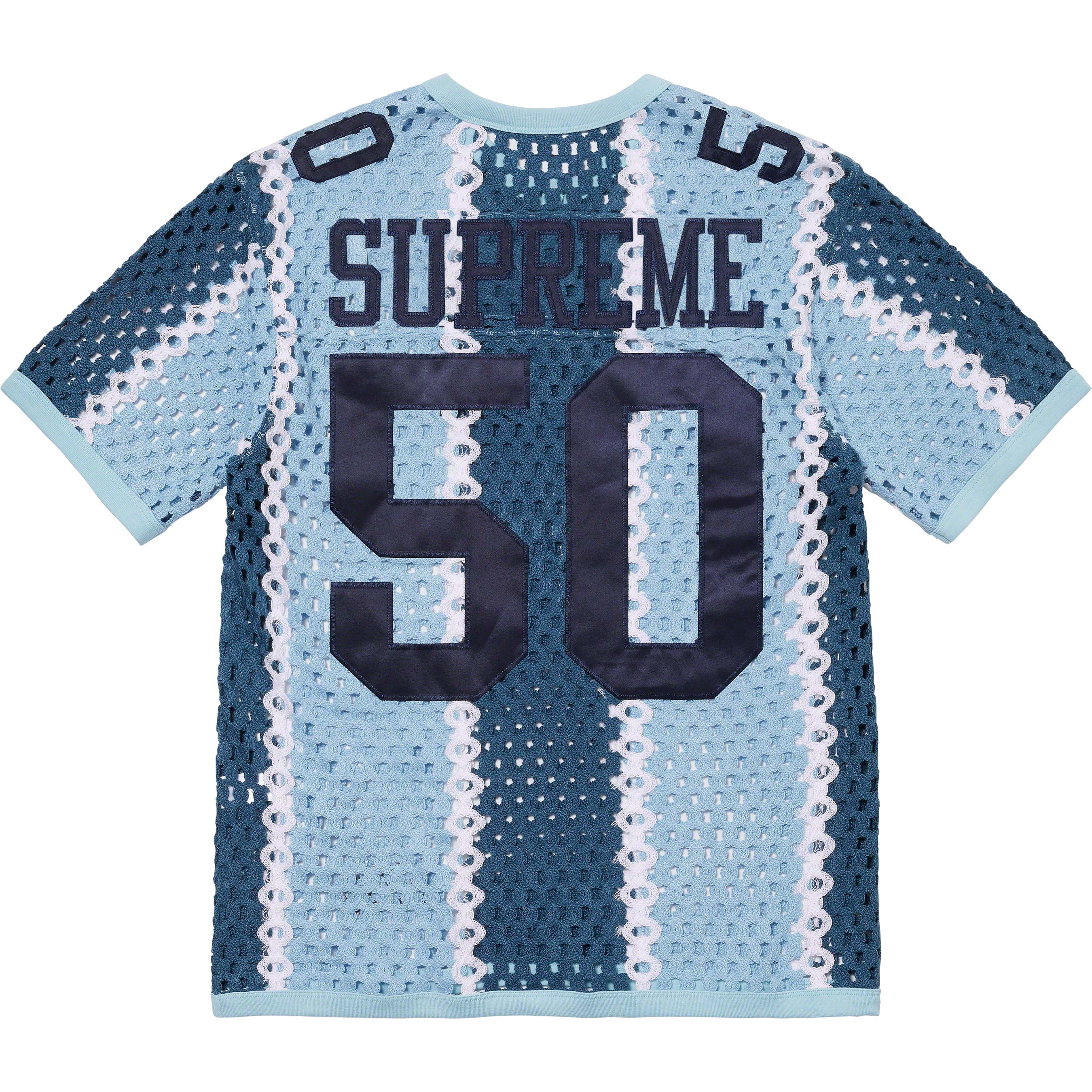 Supreme Crochet Football Jersey 'Slate