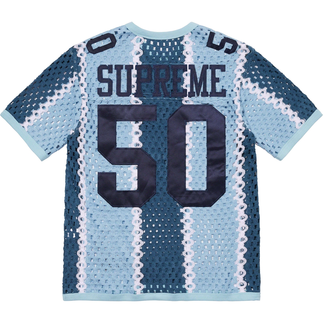 Details on Crochet Football Jersey Slate from spring summer
                                                    2023 (Price is $148)