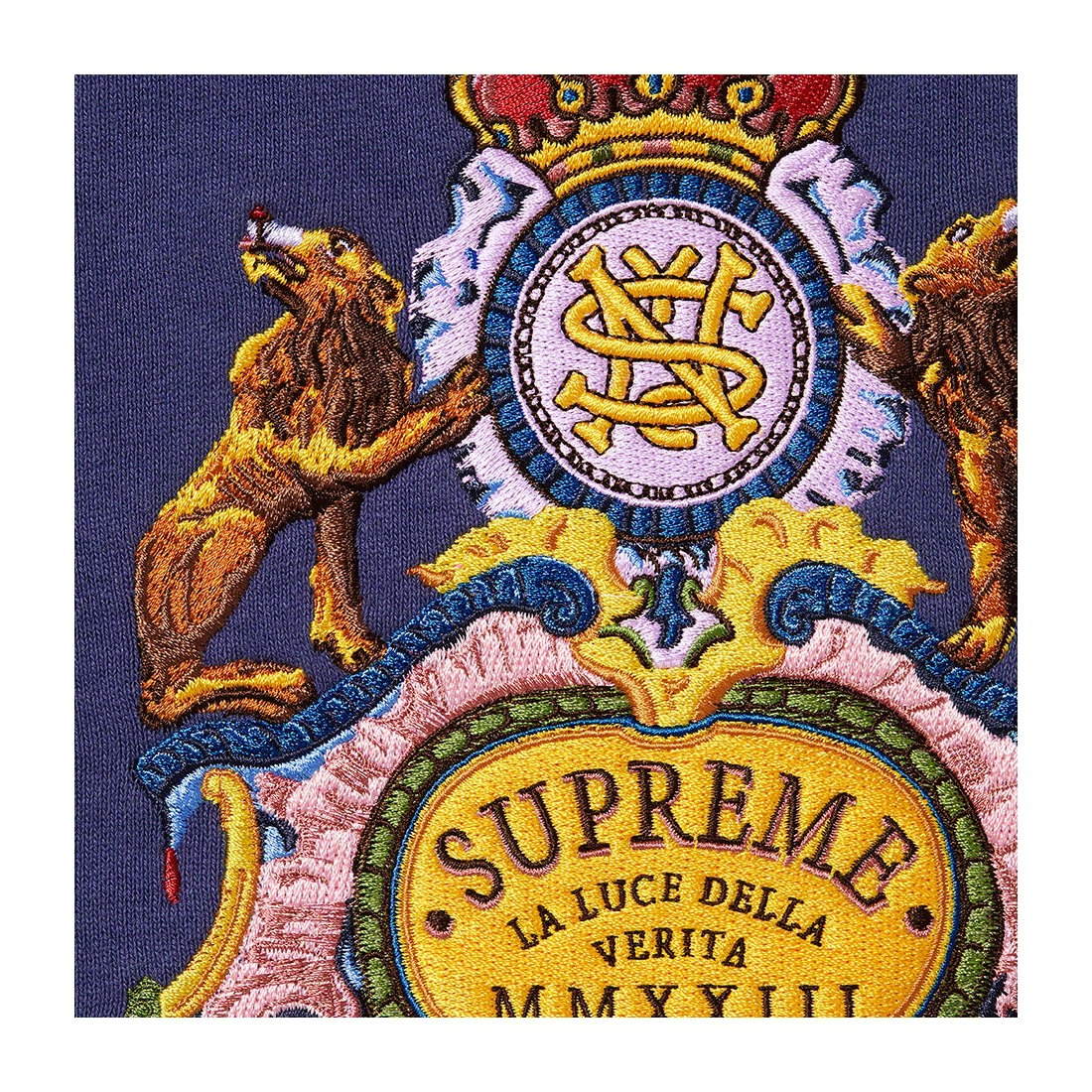 Details on Crest Crewneck Washed Navy from spring summer
                                                    2023 (Price is $158)