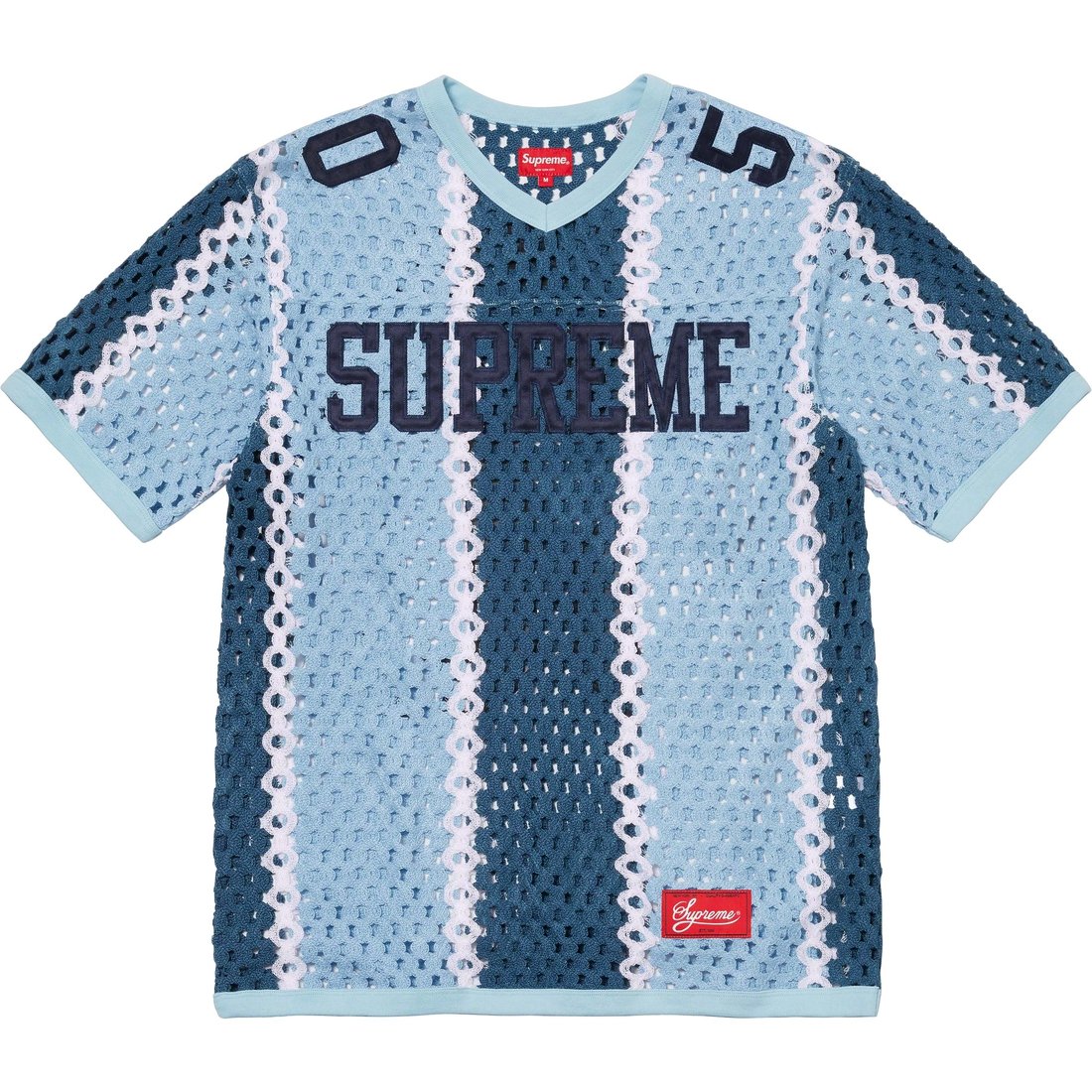 Details on Crochet Football Jersey Slate from spring summer
                                                    2023 (Price is $148)