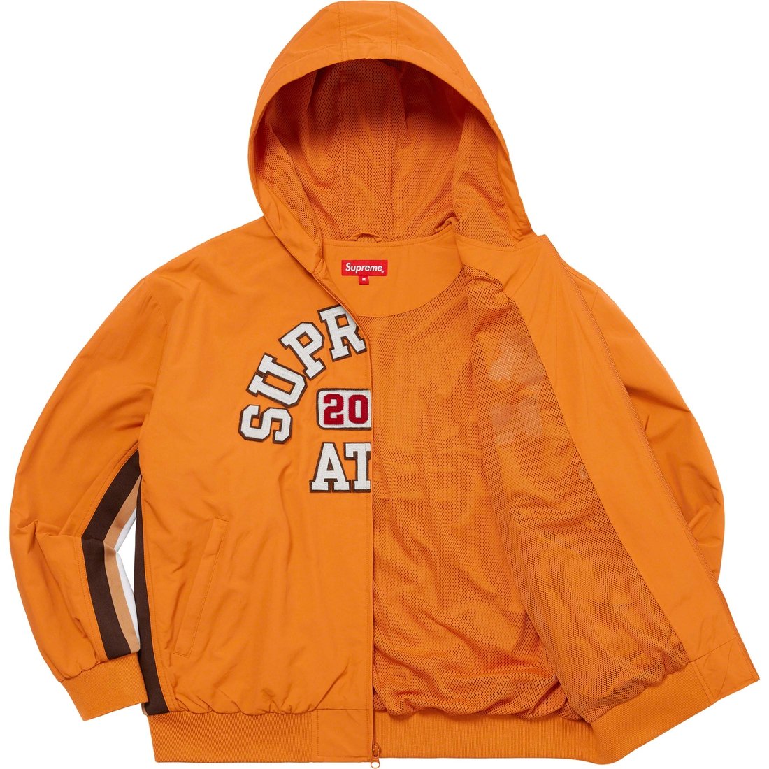 Details on Appliqué Hooded Track Jacket Orange from spring summer 2023 (Price is $178)